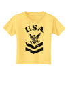 USA Military Navy Stencil Logo Toddler T-Shirt-Toddler T-Shirt-TooLoud-Daffodil-Yellow-2T-Davson Sales