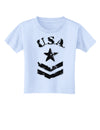 USA Military Star Stencil Logo Toddler T-Shirt-Toddler T-Shirt-TooLoud-Light-Blue-2T-Davson Sales