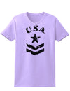USA Military Star Stencil Logo Womens T-Shirt-Womens T-Shirt-TooLoud-Lavender-X-Small-Davson Sales