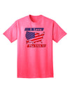 USA Pride Adult T-Shirt: Show Your Love for the United States-Mens T-shirts-TooLoud-Neon-Pink-Small-Davson Sales