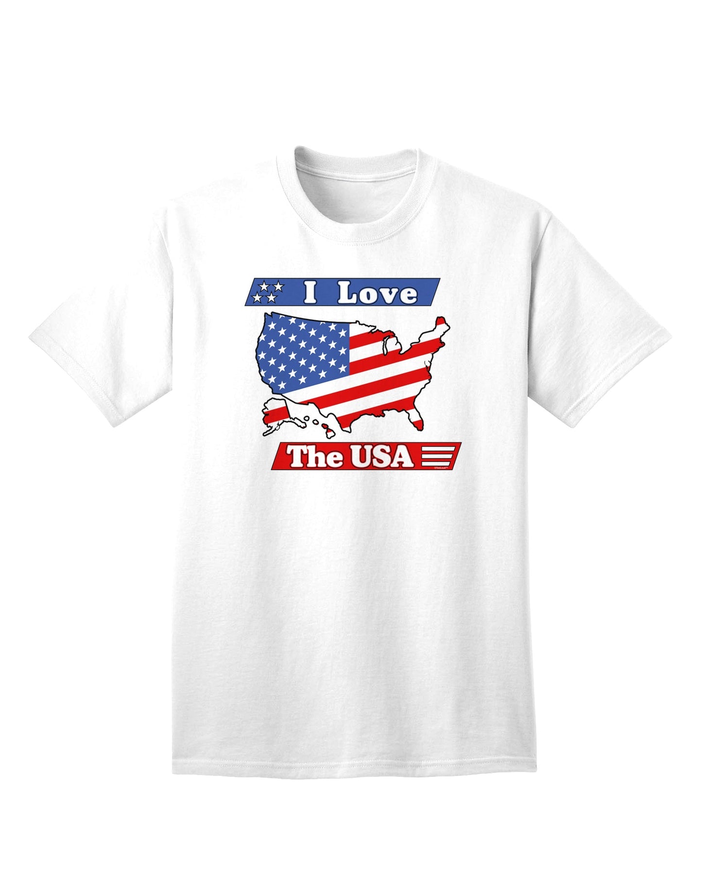 USA Pride Adult T-Shirt: Show Your Love for the United States-Mens T-shirts-TooLoud-White-Small-Davson Sales