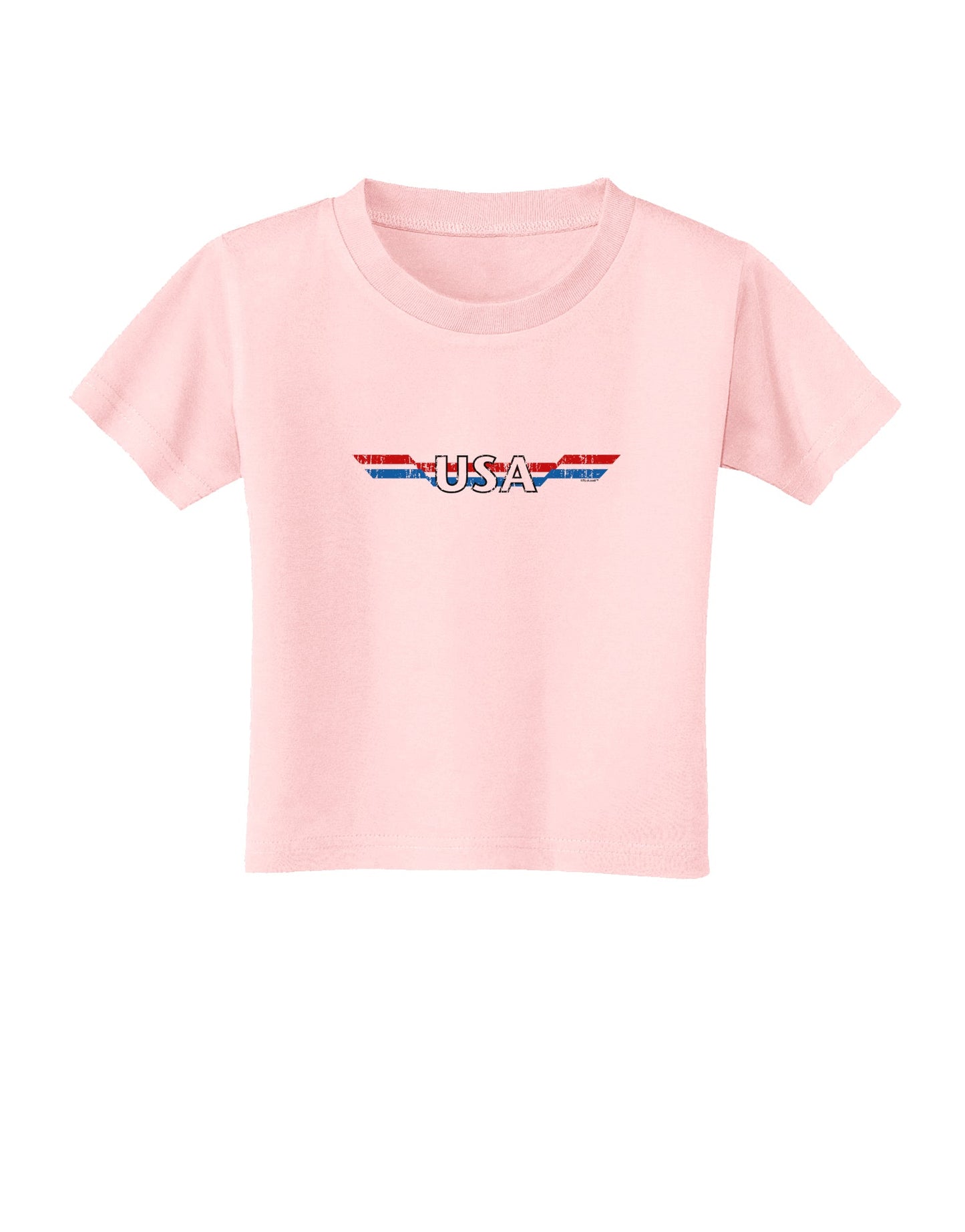 USA Stripes Vintage Toddler T-Shirt-Toddler T-Shirt-TooLoud-Light-Pink-2T-Davson Sales