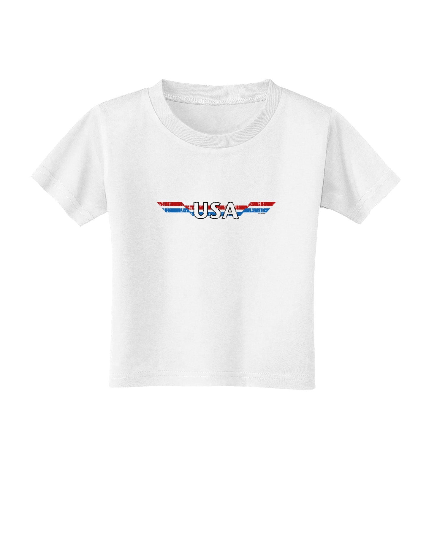 USA Stripes Vintage Toddler T-Shirt-Toddler T-Shirt-TooLoud-White-2T-Davson Sales