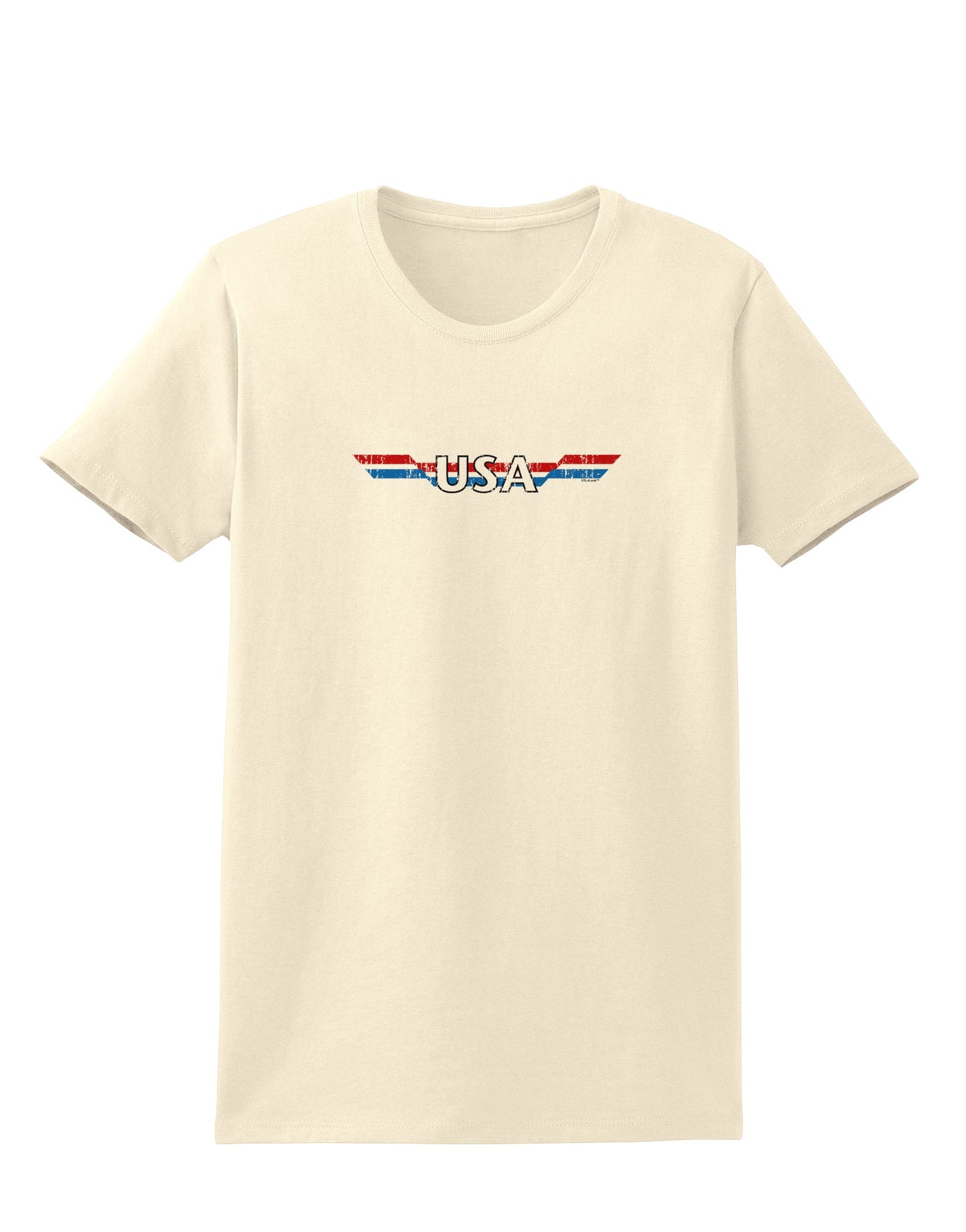 USA Stripes Vintage Womens T-Shirt-Womens T-Shirt-TooLoud-Natural-X-Small-Davson Sales