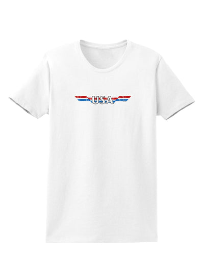USA Stripes Vintage Womens T-Shirt-Womens T-Shirt-TooLoud-White-X-Small-Davson Sales