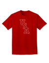 USA Text Adult Dark T-Shirt-Mens T-Shirt-TooLoud-Red-Small-Davson Sales