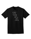 USA Text Adult Dark T-Shirt-Mens T-Shirt-TooLoud-Black-Small-Davson Sales