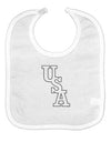 USA Text Baby Bib