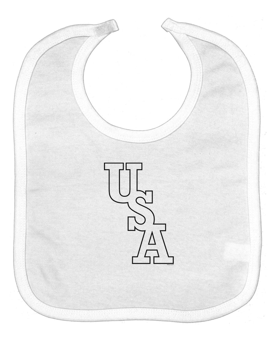 USA Text Baby Bib