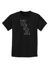 USA Text Childrens Dark T-Shirt-Childrens T-Shirt-TooLoud-Black-X-Small-Davson Sales