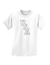 USA Text Childrens T-Shirt-Childrens T-Shirt-TooLoud-White-X-Small-Davson Sales