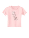 USA Text Toddler T-Shirt-Toddler T-Shirt-TooLoud-Light-Pink-2T-Davson Sales