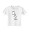 USA Text Toddler T-Shirt-Toddler T-Shirt-TooLoud-White-2T-Davson Sales