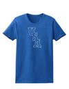 USA Text Womens Dark T-Shirt-TooLoud-Royal-Blue-X-Small-Davson Sales