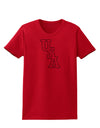 USA Text Womens T-Shirt-Womens T-Shirt-TooLoud-Red-X-Small-Davson Sales