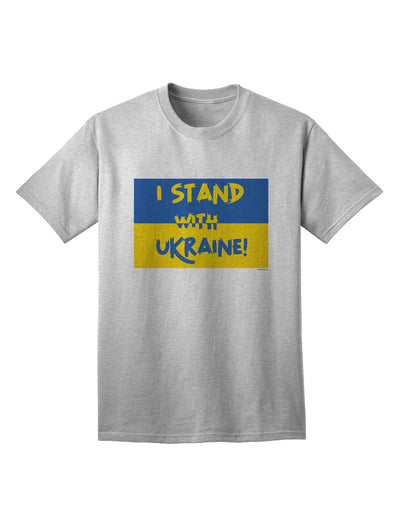 Ukraine Flag Adult T-Shirt - Show Your Support-Mens T-shirts-TooLoud-AshGray-Small-Davson Sales