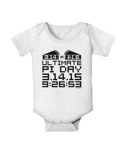 Ultimate Pi Day Design - Mirrored Pies Baby Romper Bodysuit by TooLoud-Baby Romper-TooLoud-White-06-Months-Davson Sales