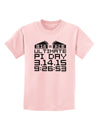 Ultimate Pi Day Design - Mirrored Pies Childrens T-Shirt by TooLoud-Childrens T-Shirt-TooLoud-PalePink-X-Small-Davson Sales