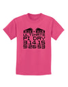 Ultimate Pi Day Design - Mirrored Pies Childrens T-Shirt by TooLoud-Childrens T-Shirt-TooLoud-Sangria-X-Small-Davson Sales