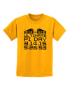 Ultimate Pi Day Design - Mirrored Pies Childrens T-Shirt by TooLoud-Childrens T-Shirt-TooLoud-Gold-X-Small-Davson Sales