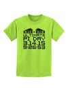 Ultimate Pi Day Design - Mirrored Pies Childrens T-Shirt by TooLoud-Childrens T-Shirt-TooLoud-Lime-Green-X-Small-Davson Sales