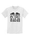 Ultimate Pi Day Design - Mirrored Pies Childrens T-Shirt by TooLoud-Childrens T-Shirt-TooLoud-White-X-Small-Davson Sales
