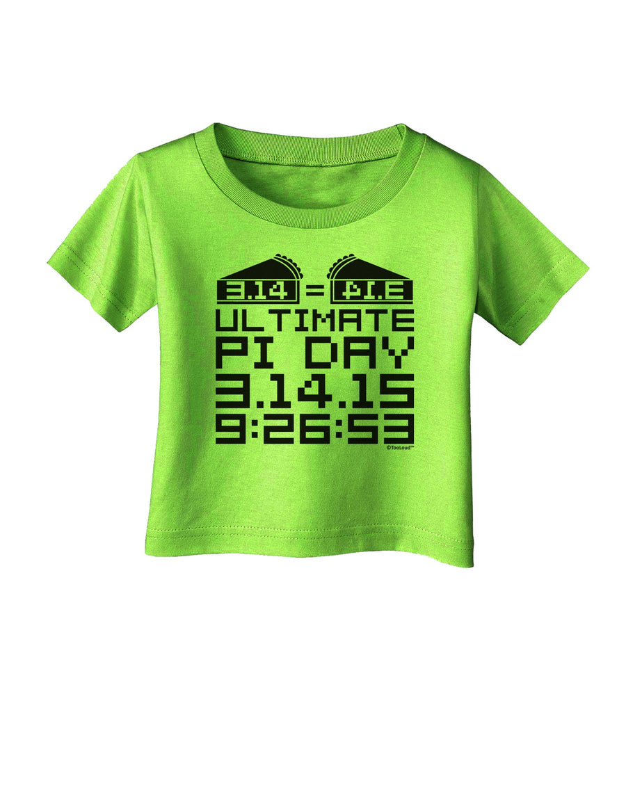 Ultimate Pi Day Design - Mirrored Pies Infant T-Shirt by TooLoud-Infant T-Shirt-TooLoud-White-06-Months-Davson Sales