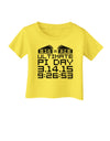 Ultimate Pi Day Design - Mirrored Pies Infant T-Shirt by TooLoud-Infant T-Shirt-TooLoud-Yellow-06-Months-Davson Sales