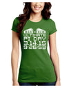 Ultimate Pi Day Design - Mirrored Pies Juniors Crew Dark T-Shirt by TooLoud-T-Shirts Juniors Tops-TooLoud-Kiwi-Green-Juniors Fitted X-Small-Davson Sales
