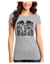 Ultimate Pi Day Design - Mirrored Pies Juniors T-Shirt by TooLoud-Womens Juniors T-Shirt-TooLoud-Ash-Gray-Juniors Fitted X-Small-Davson Sales