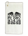 Ultimate Pi Day Design - Mirrored Pies Micro Terry Gromet Golf Towel 16 x 25 inch by TooLoud-Golf Towel-TooLoud-White-Davson Sales