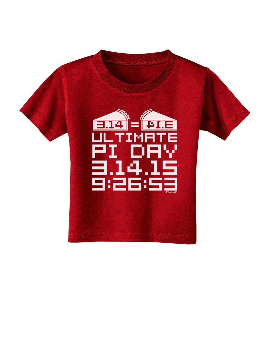 Ultimate Pi Day Design - Mirrored Pies Toddler T-Shirt Dark by TooLoud-Toddler T-Shirt-TooLoud-Black-2T-Davson Sales