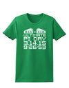Ultimate Pi Day Design - Mirrored Pies Womens Dark T-Shirt by TooLoud-Womens T-Shirt-TooLoud-Kelly-Green-X-Small-Davson Sales