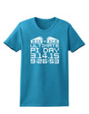 Ultimate Pi Day Design - Mirrored Pies Womens Dark T-Shirt by TooLoud-Womens T-Shirt-TooLoud-Turquoise-X-Small-Davson Sales