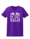Ultimate Pi Day Design - Mirrored Pies Womens Dark T-Shirt by TooLoud-Womens T-Shirt-TooLoud-Purple-X-Small-Davson Sales