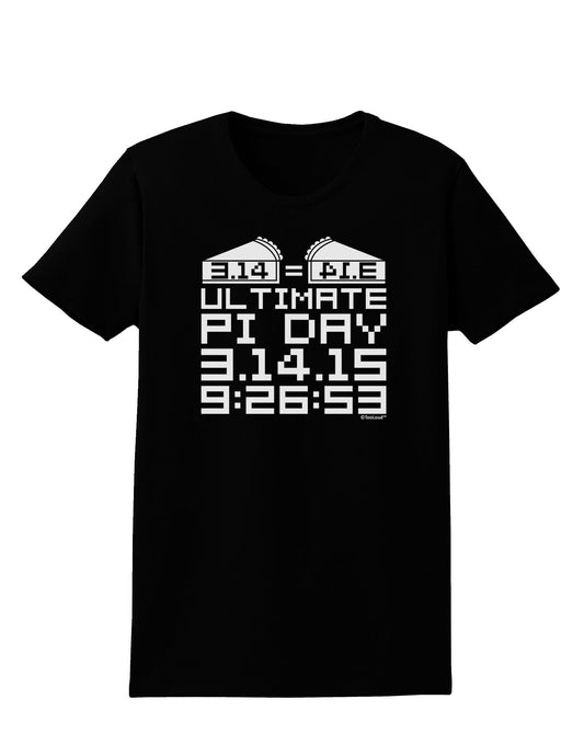 Ultimate Pi Day Design - Mirrored Pies Womens Dark T-Shirt by TooLoud-Womens T-Shirt-TooLoud-Black-X-Small-Davson Sales