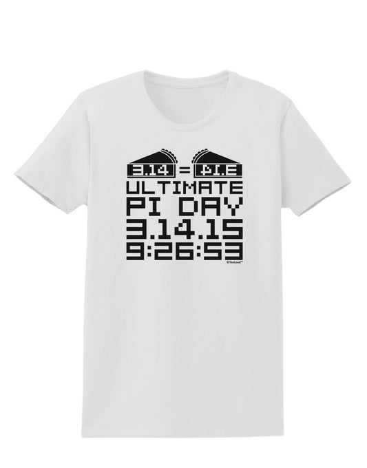 Ultimate Pi Day Design - Mirrored Pies Womens T-Shirt by TooLoud-Womens T-Shirt-TooLoud-White-X-Small-Davson Sales