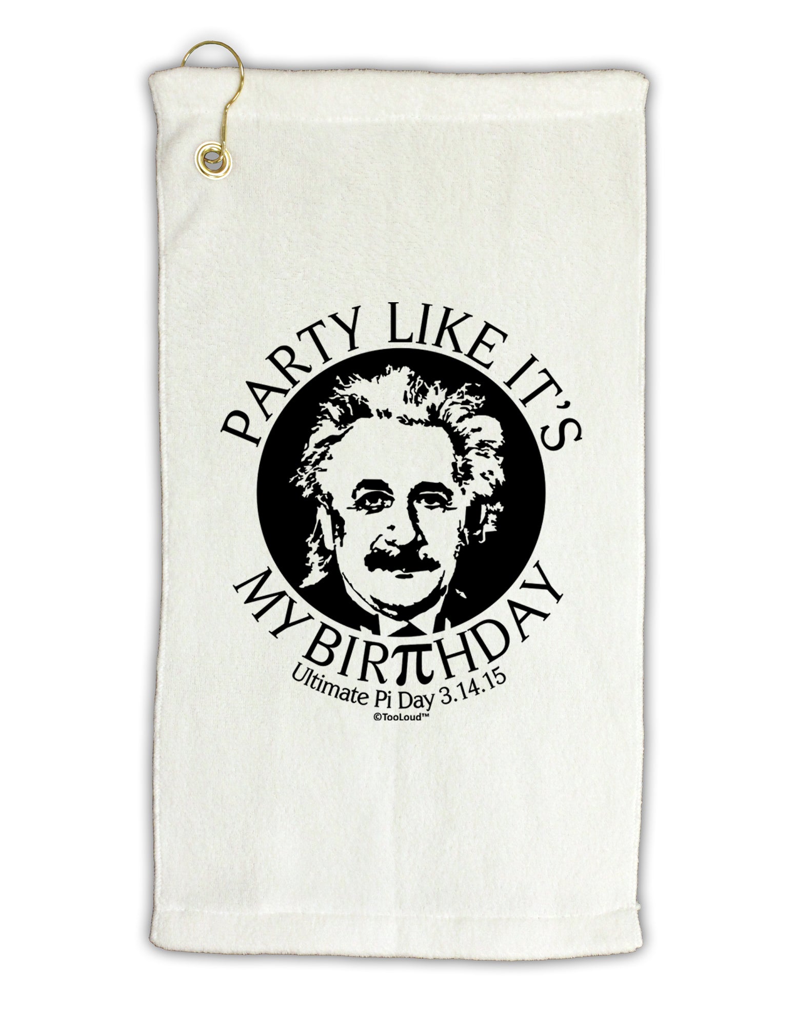 Ultimate Pi Day - Birthday Design Micro Terry Gromet Golf Towel 16 x 25 inch by TooLoud-Golf Towel-TooLoud-White-Davson Sales