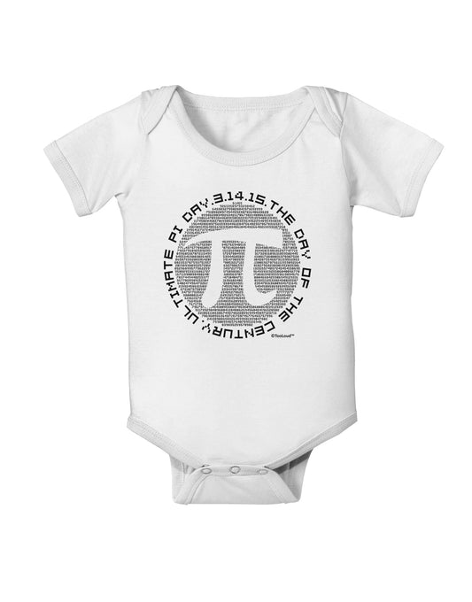 Ultimate Pi Day - Retro Computer Style Pi Circle Baby Romper Bodysuit by TooLoud-Baby Romper-TooLoud-White-06-Months-Davson Sales