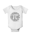 Ultimate Pi Day - Retro Computer Style Pi Circle Baby Romper Bodysuit by TooLoud-Baby Romper-TooLoud-White-06-Months-Davson Sales