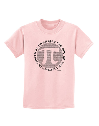 Ultimate Pi Day - Retro Computer Style Pi Circle Childrens T-Shirt by TooLoud-Childrens T-Shirt-TooLoud-PalePink-X-Small-Davson Sales