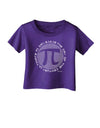 Ultimate Pi Day - Retro Computer Style Pi Circle Infant T-Shirt Dark by TooLoud-Infant T-Shirt-TooLoud-Purple-06-Months-Davson Sales