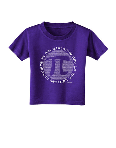 Ultimate Pi Day - Retro Computer Style Pi Circle Toddler T-Shirt Dark by TooLoud-Toddler T-Shirt-TooLoud-Purple-2T-Davson Sales