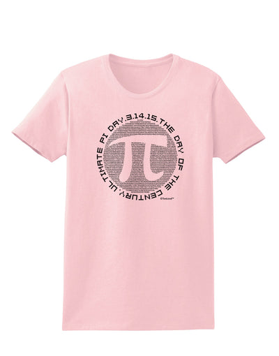 Ultimate Pi Day - Retro Computer Style Pi Circle Womens T-Shirt by TooLoud-Womens T-Shirt-TooLoud-PalePink-X-Small-Davson Sales