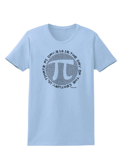 Ultimate Pi Day - Retro Computer Style Pi Circle Womens T-Shirt by TooLoud-Womens T-Shirt-TooLoud-Light-Blue-X-Small-Davson Sales