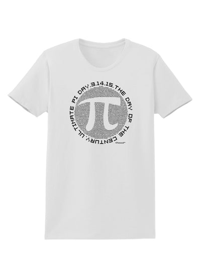 Ultimate Pi Day - Retro Computer Style Pi Circle Womens T-Shirt by TooLoud-Womens T-Shirt-TooLoud-White-X-Small-Davson Sales