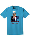 Uncle Sam Freedom Costs a Buck O Five Adult Dark T-Shirt-Mens T-Shirt-TooLoud-Turquoise-Small-Davson Sales