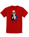 Uncle Sam Freedom Costs a Buck O Five Childrens Dark T-Shirt-Childrens T-Shirt-TooLoud-Red-X-Small-Davson Sales