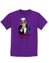 Uncle Sam Freedom Costs a Buck O Five Childrens Dark T-Shirt-Childrens T-Shirt-TooLoud-Purple-X-Small-Davson Sales