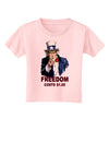 Uncle Sam Freedom Costs a Buck O Five Toddler T-Shirt-Toddler T-Shirt-TooLoud-Light-Pink-2T-Davson Sales